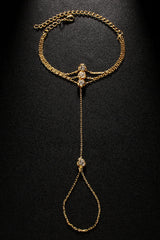 Stylish Multi-layered Diamond Finger Bracelet