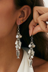 Fashionable Metal Fish Pendant Earrings