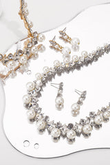 Elegant Baroque Pearl Necklace and Earring Set