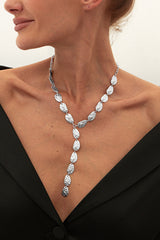 Fashion Irregular Baroque Style Teardrop-shaped Pendant Necklace