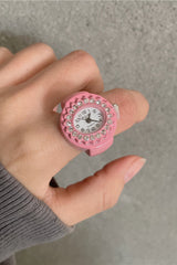 Fashion Creative Simple Mini Clock Ring