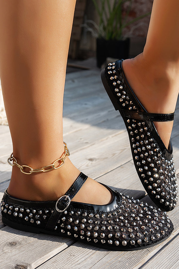 Fashionable Rhinestone Elegant French Buckle Sandals