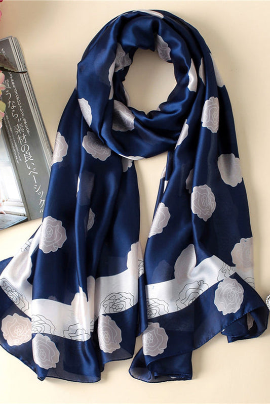 Rose Print Beach Sunscreen Scarf