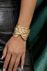 Punk Metal Style Simple Pockmarked Exaggerated Bracelet