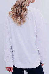 Christmas Gift Sequin Loose Casual Long Sleeve Sweatshirt