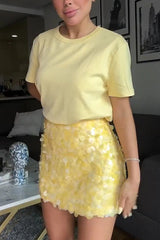 Fashion Sequin Sexy Slim Mini Skirt