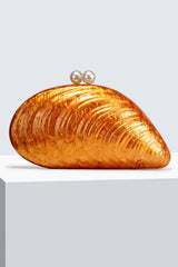 Elegant Shaped Shell Acrylic Evening Clutch