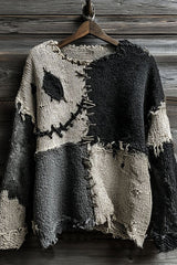 Halloween Print Loose Round Neck Long Sleeve Casual Sweatshirt