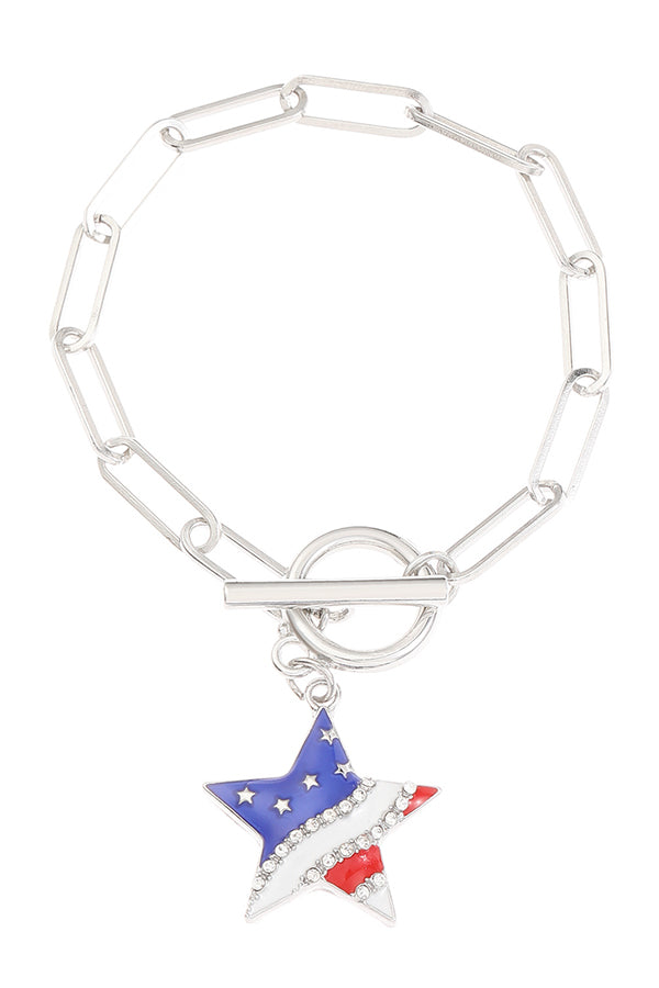 American Flag Independence Day Fashion Bracelet