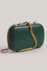 Fashionable Snake-embellished Evening Clutch
