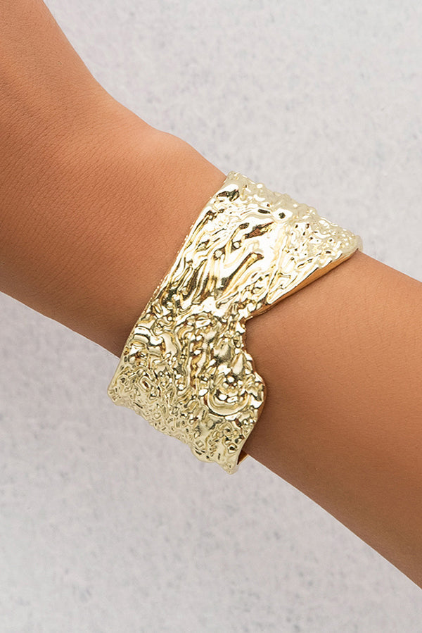 Punk Metal Style Simple Pockmarked Exaggerated Bracelet