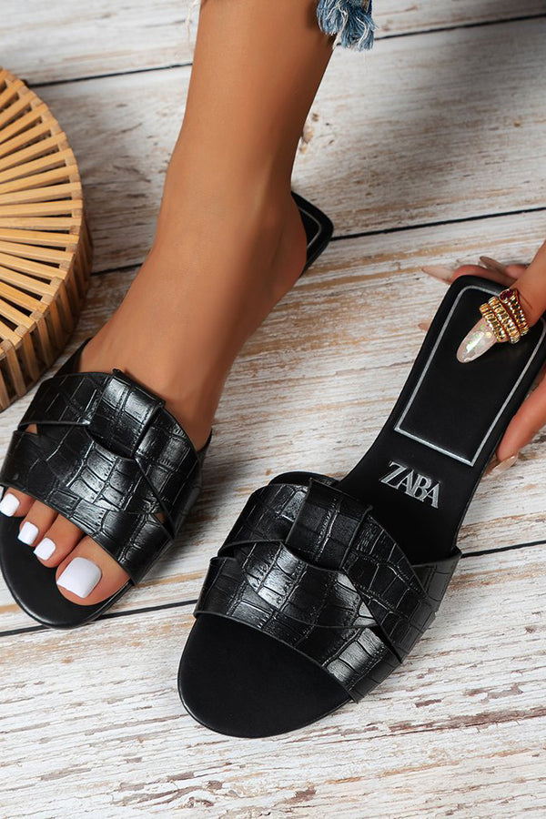 Fashion Cross Flat Versatile Sandals