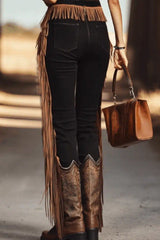 Fashionable Tassel Slim-fit Casual Pants