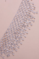 Rhinestone Tassel Sexy Necklace