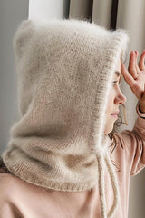 Stylish and Warm Neck Warmer One-piece Knitted Wool Hat