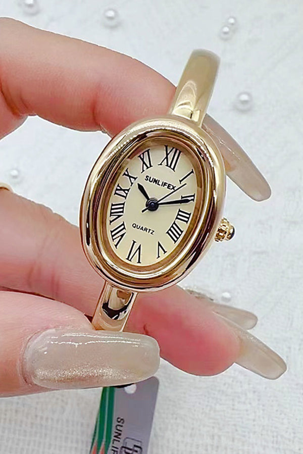 Fashionable Simple Oval Pointer Bracelet Watch