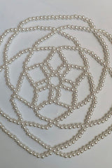 French-style Faux Pearl Openwork Hairnet