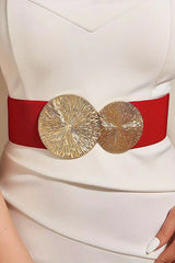 Fashionable Elastic Double Circle Decorative Wide Belt