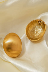 Fashion Frosted Oval Simple Earrings