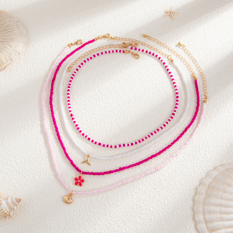 Bohemian Sunflower Multi-layer Pearl Shell Necklace