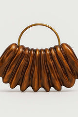 Simple Acrylic Wave-shaped Clutch Bag