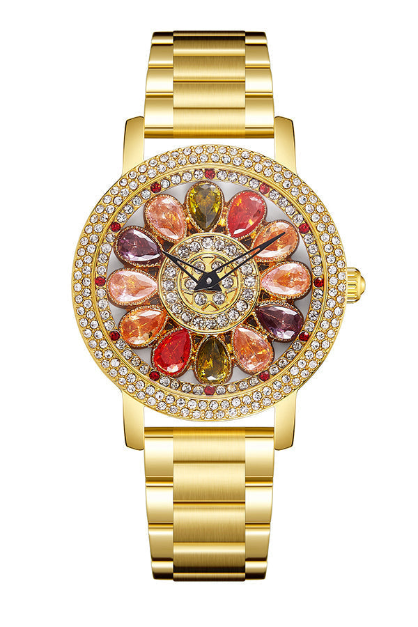Fashionable Diamond-studded Elegant Quartz Watch