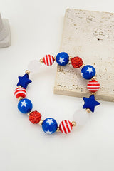 American Flag Independence Day Fashion Bracelet
