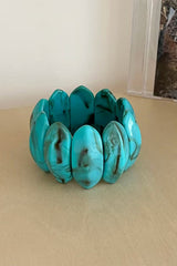 Fashionable Acrylic Oval Elastic Bracelet