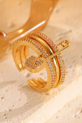 Fashionable Three-color Ring with Detachable Needle Ring