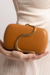 Fashionable Snake-embellished Evening Clutch