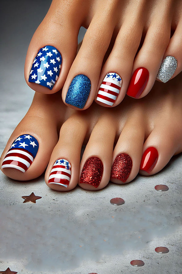 Independence Day Pattern Fashion Nail Art