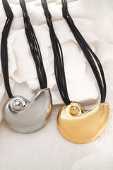 Fashionable Marine Style Shiny Conch Pendant Necklace and Earrings