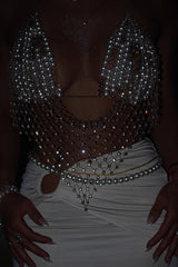 Fashionable Holiday Beach Multi-Layer Pearl Body Chain