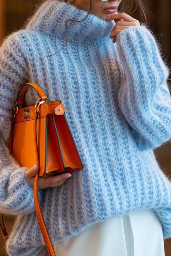 Abuia Crochet Pullover Long Sleeve Sweater