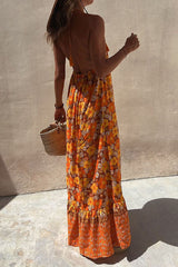 Floral Lace Backless Stylish Se Dress