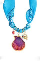 Dopamine Color Silk Scarf Fun Small Item Necklace