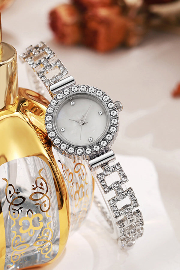 Fashionable Diamond Elegant Pointer Pull-Out Bracelet Watch