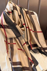 Elegant Imitation Silk Oversized Shawl Scarf