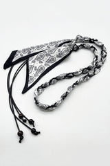 Fashionable Hand-woven Silk Scarf Wax Rope Beaded Belt