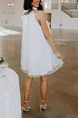 Cause To Celebrate Applique Tulle A-line Mini Dress