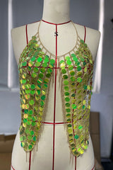 Punk Sexy Sequined Tassel Body Chain