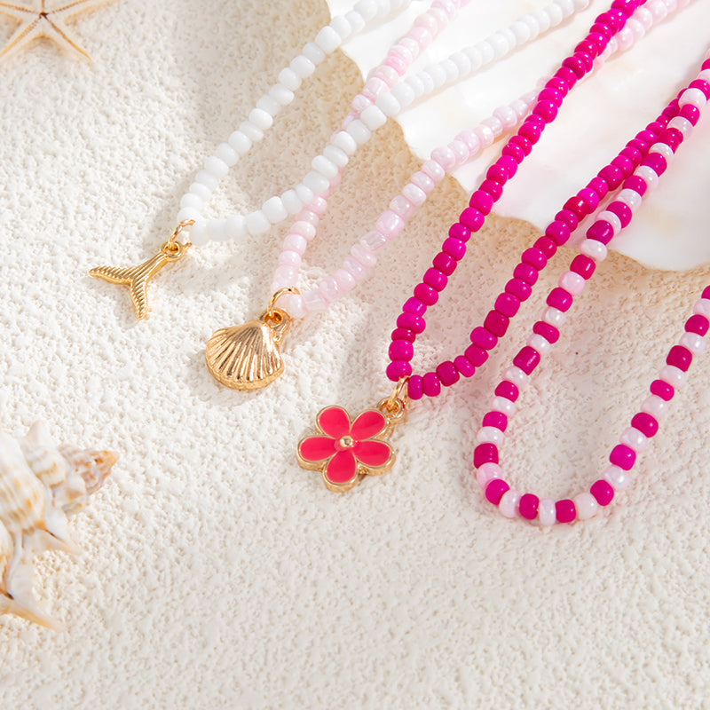 Bohemian Sunflower Multi-layer Pearl Shell Necklace