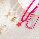 Bohemian Sunflower Multi-layer Pearl Shell Necklace