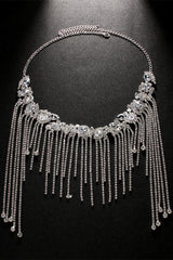 Fashionable Sparkling Rhinestone Tassel Hair Accessory