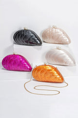 Elegant Shaped Shell Acrylic Evening Clutch
