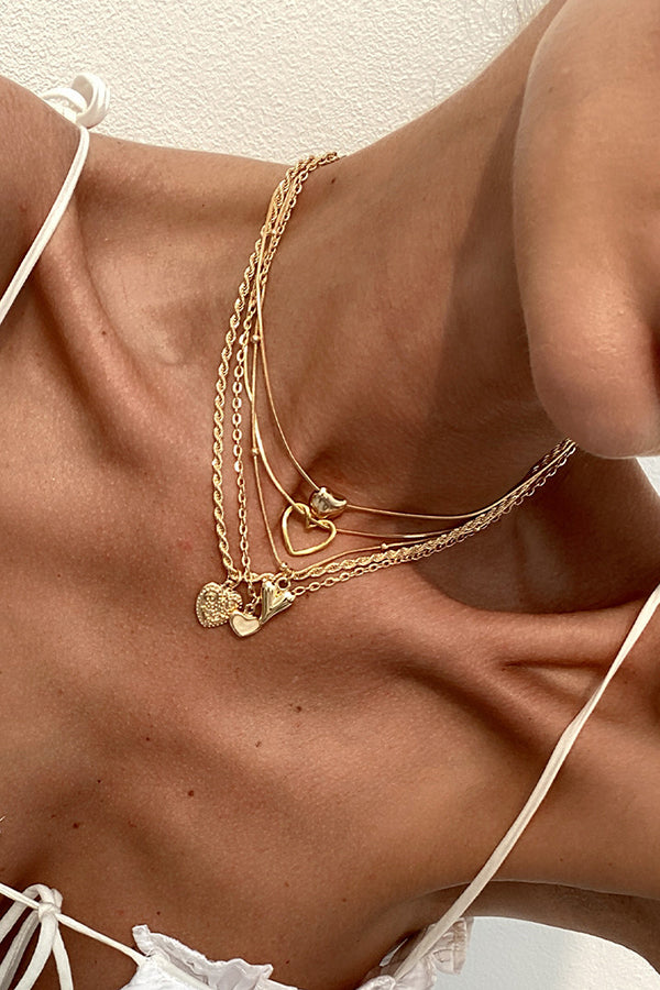 Fashionable Multi-layer Sweet Alloy Necklace