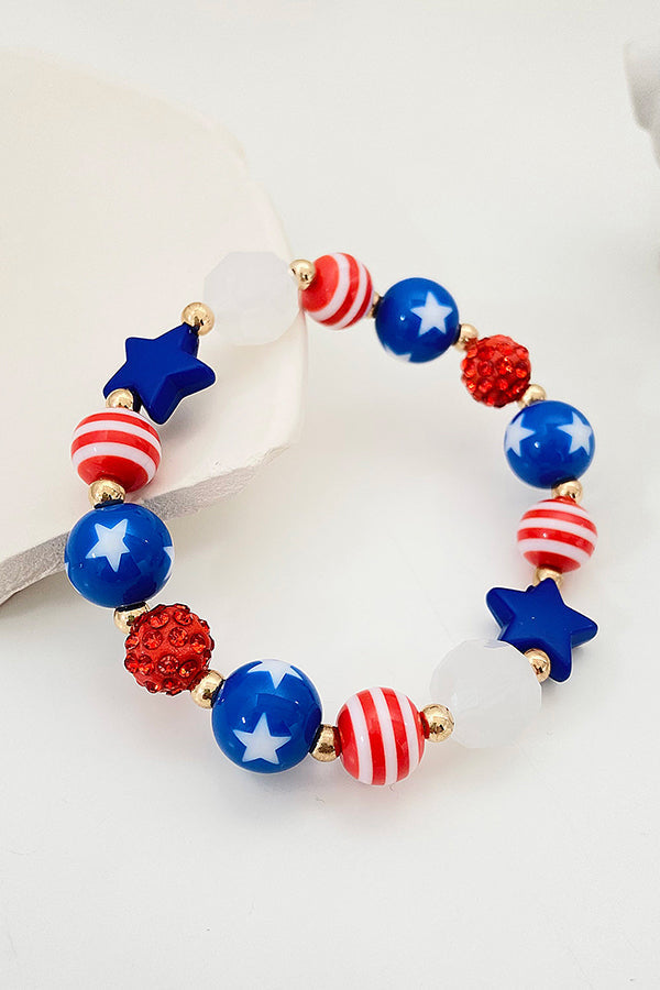 American Flag Independence Day Fashion Bracelet