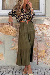 Unique Printed Lapel Button-down Loose Casual Shirt