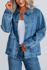 Stylish Single-breasted Casual Pocket Denim Jacket