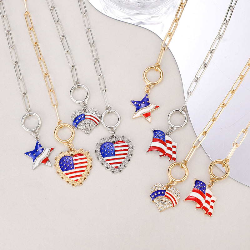 American Flag Independence Day Fashion Bracelet